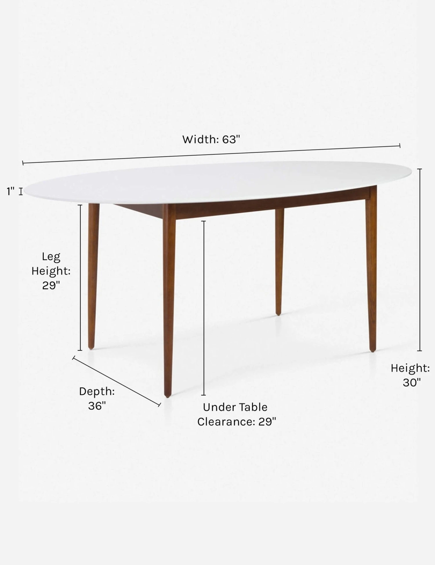 Cici Oval Dining Table - Image 4
