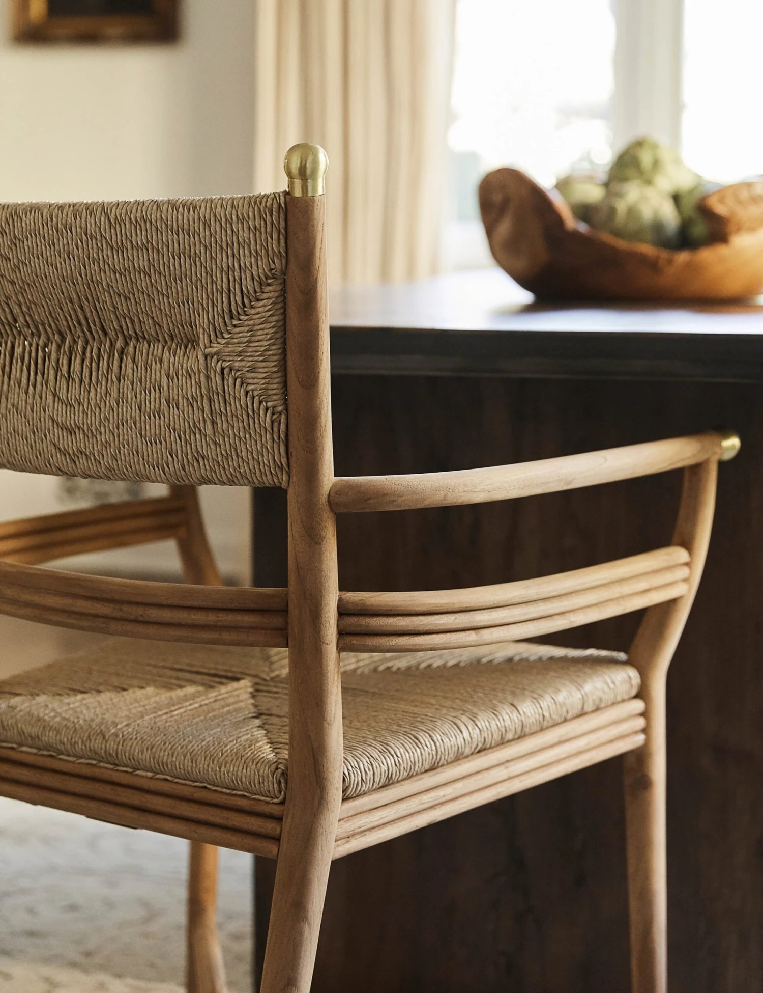 Morris & Co. Kelmscott Rush Indoor / Outdoor Dining Arm Chair - Image 3