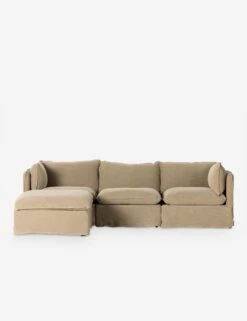 Costello Slipcover Sofa With Ottoman
