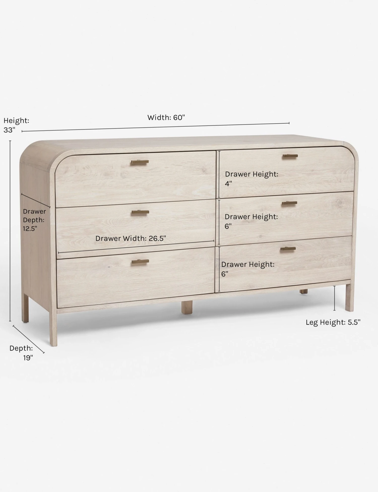 Brooke 6-Drawer Dresser - Image 8