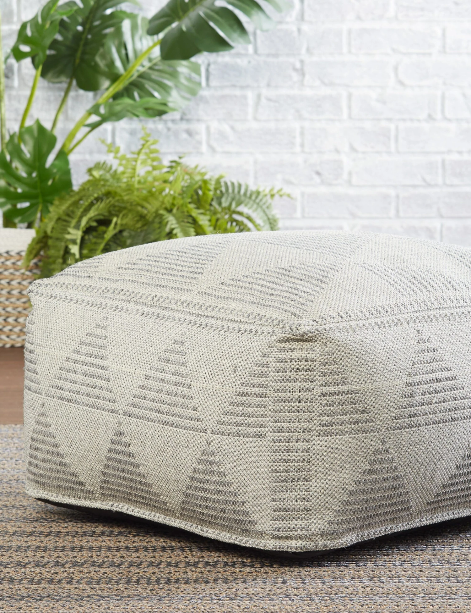 Lumi Square Indoor / Outdoor Pouf - Image 2