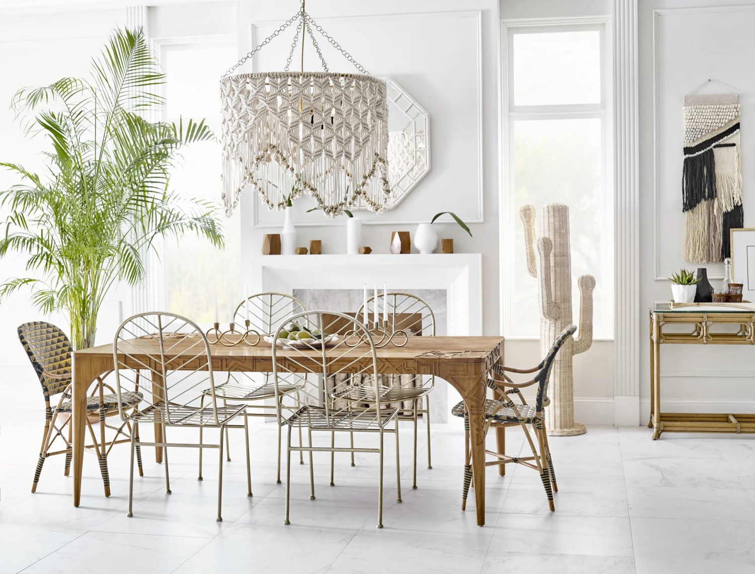 Theyla Indoor / Outdoor Dining Arm Chair - Image 2