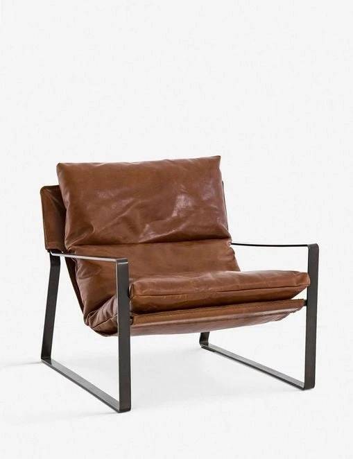 Marlyne Leather Accent Chair - Image 3