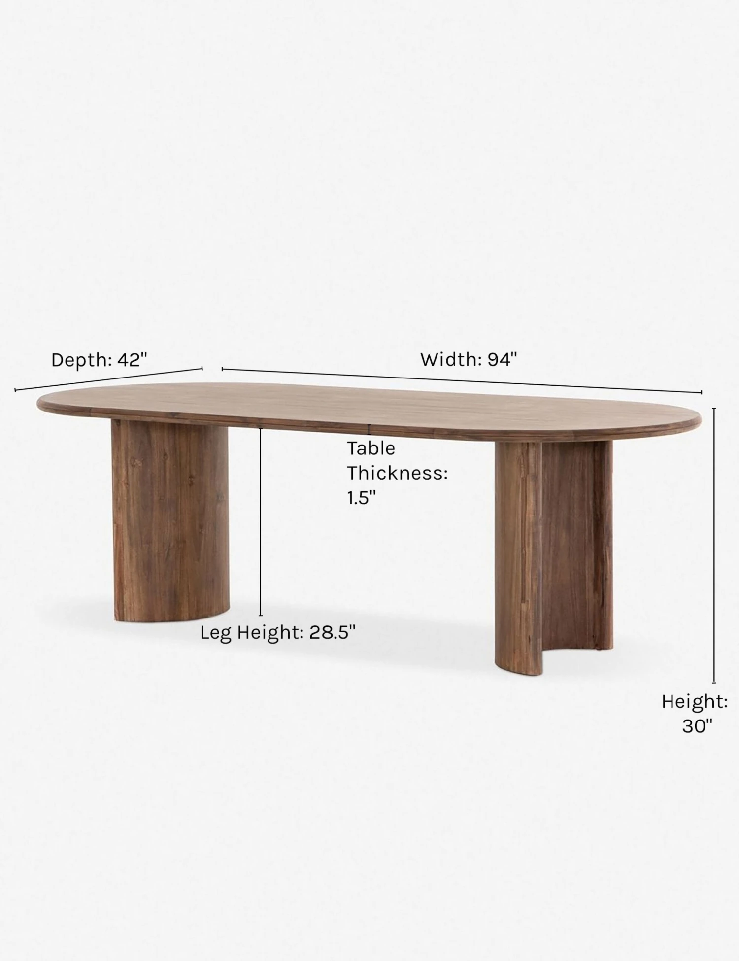 Gilda Oval Dining Table - Image 7