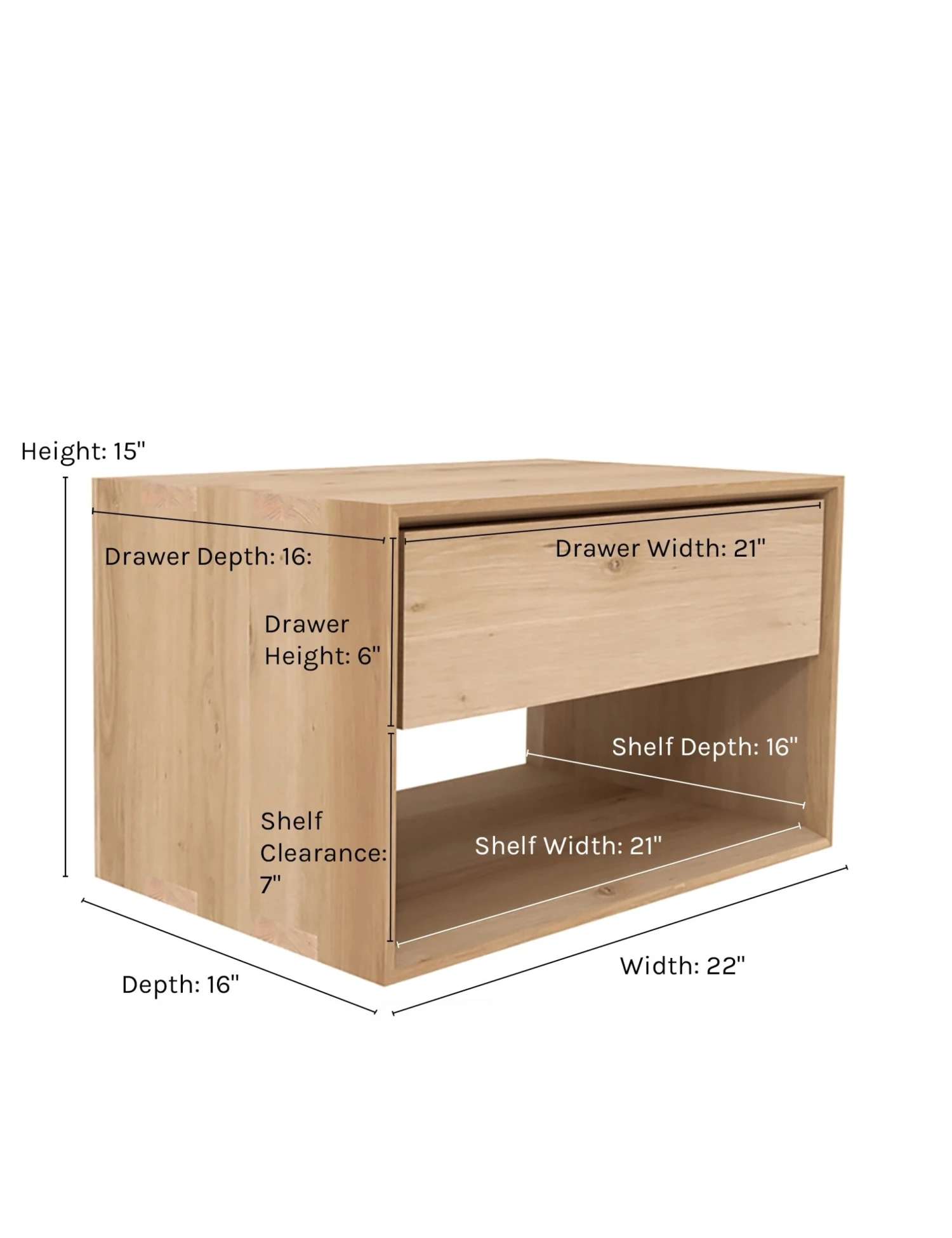 Lark Low Nightstand - Image 4