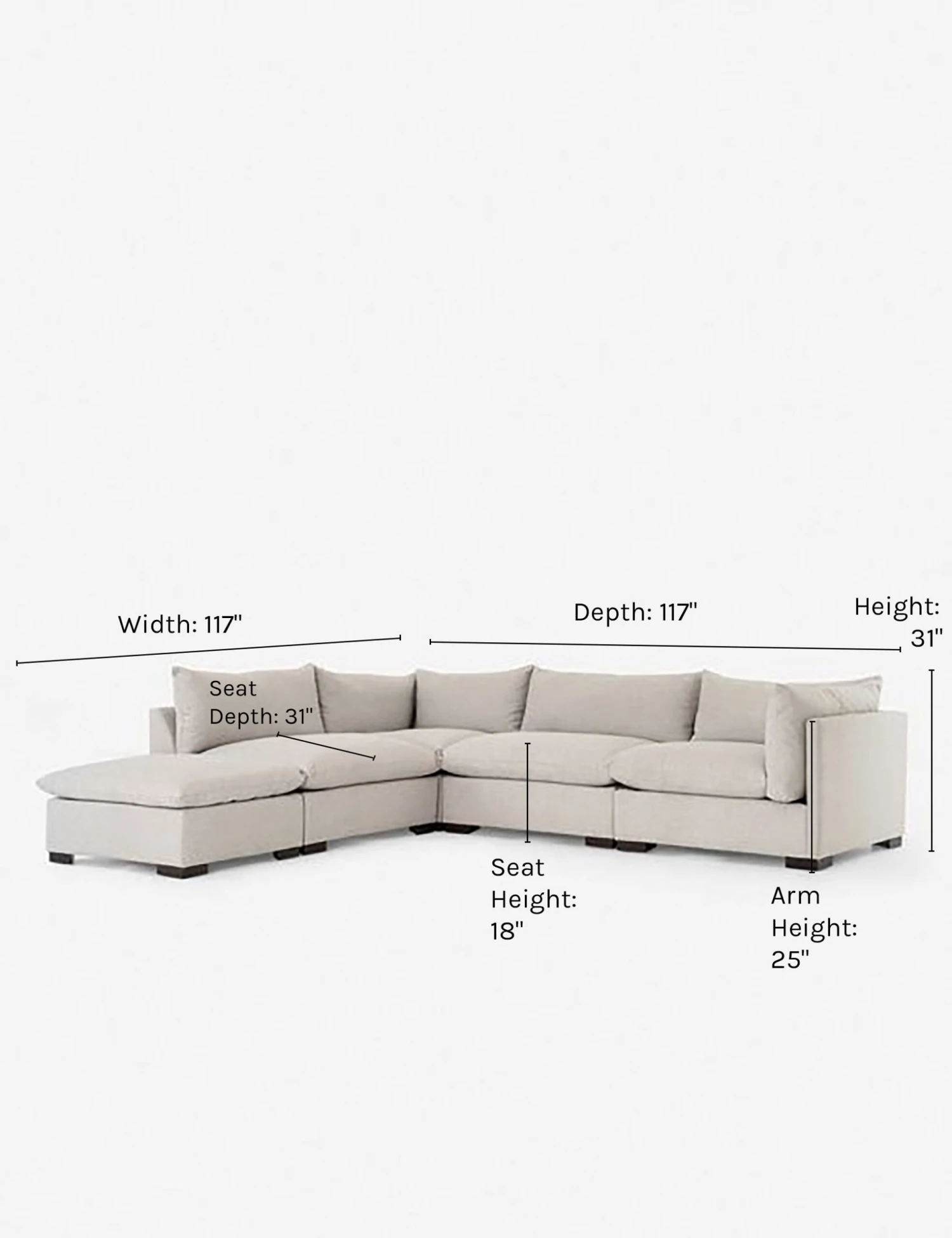 Mitzi Modular Sectional Sofa - Image 3