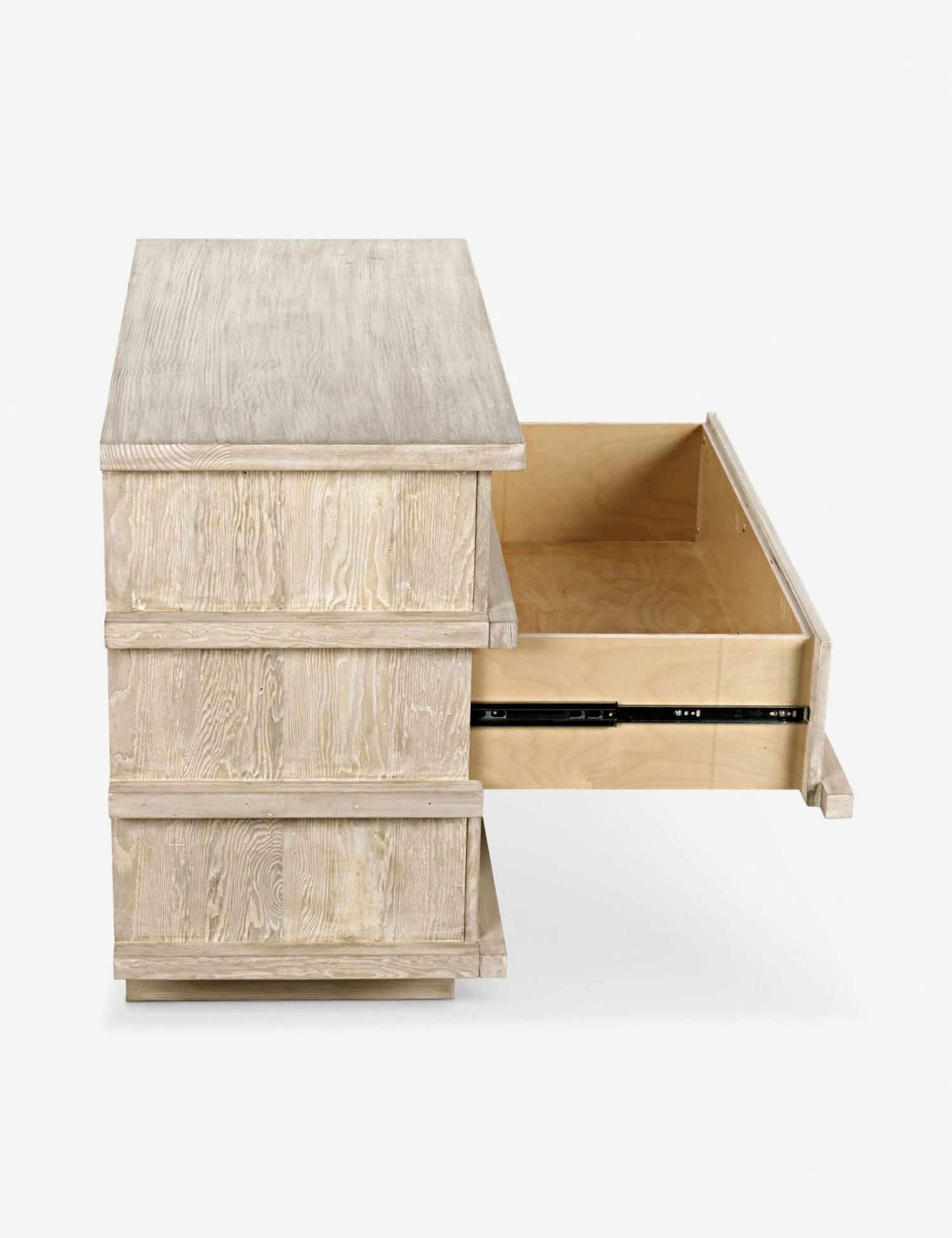 Corliss 3-Drawer Dresser, White Wash - Image 6